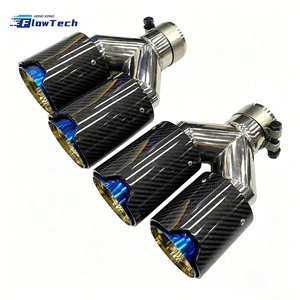 Puntas de escape de fibra de carbono estilo brillante para BMW Serie 3 4 5 6 X3 X4 X5 X6 Serie F G, mejora de rendimiento - Product Image 3