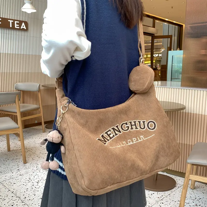 Borse da scuola per studenti grandi casuali di moda coreana per ragazze adolescenti borsa a tracolla Messenger borse a tracolla da donna