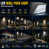Luminaire mural LED à économie d'énergie 40-120W, réglable, pour extérieur, montage mural, éclairage de sécurité pour usage commercial et industriel