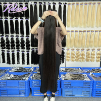 Rambut India Mentah 12a, Rambut Virgin India Mentah Tanpa Proses, Bundel Rambut Virgin India Mentah, Rambut India Mentah dengan Kutikula Tertata Rapi dari India