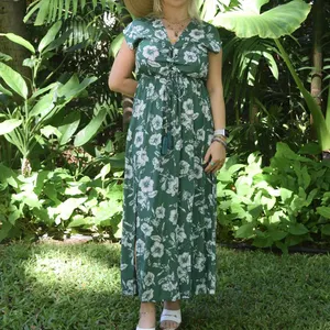 Vendita diretta in fabbrica abito da spiaggia da donna in Rayon di cotone colorato