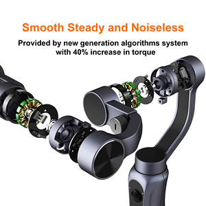 กิมบอลมือถือ3แกนแบบมือถือ,ที่จับกันสั่นขนาด360องศา - Product Image 4