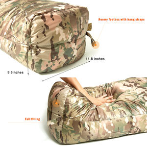 AKmax Patrol Camping Survival Saco de dormir de plumón ligero con saco de compresión estilo momia Multicam cam - Product Image 3
