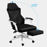 Chaise de bureau ergonomique pivotante en maille, pour femmes, bon marché, confortable, pivotante, de haute qualité