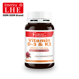 Fabricante de Suplementos Personalizados de Vitamina D3 y K2 Shecome para Apoyo a la Salud Inmunológica, 120 Cápsulas de Vitamina D3 y K2 - Product Image 1