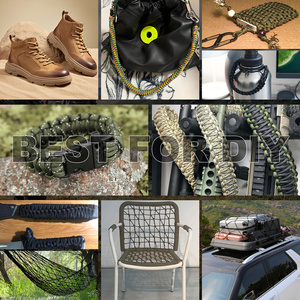 Outdoor Tactical for <strong>Paracord</strong> Rope 1000ft/100ft/50ft/20ft Nylon <strong>String</strong> 4mm Polyester for Survival &amp; Camping Gear - Product Image 4