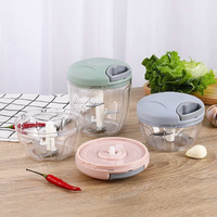 Outil de cuisine manuel, mini hachoir à ail avec lames en acier inoxydable, moulin à épices en métal