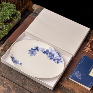 Juego de Vajilla de Porcelana para Restaurante Chino con Impresión de Color Subesmaltado, Platos y Tazones de Porcelana para el Hogar - Product Image 4