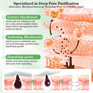 แผ่นมาส์กจมูกไบโอเซลลูโลสผสมสมุนไพร คอลลาเจน และไฮยาลูรอนิค แอซิด ช่วยขจัด<span class=keywords><strong>สิว</strong></span>เสี้ยน ทำความสะอาดรูขุมขนอย่างล้ำลึก บำรุงผิวชุ่มชื้น - Product Image 6