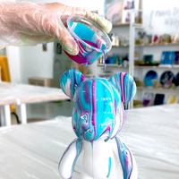 Kit de sculpture d'ours en résine à construire soi-même – Figurine fluide artisanale en résine, tailles 18/23/33/53 cm – Décoration artistique et de collection