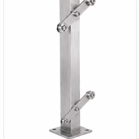 Colonne de balustrade en verre en acier inoxydable Zhuo Ye, vente en gros directe usine pour projets d'ingénierie