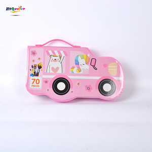 Ensemble de 72 crayons aquarelle modèle de dessin animé pour étudiants en forme de coeur en forme de <span class=keywords><strong>voiture</strong></span> fournitures de <span class=keywords><strong>peinture</strong></span> pour enfants - Product Image 4