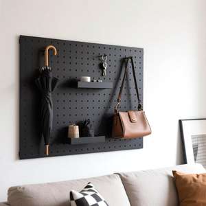 חובה כבדה פחמן פלדה פלדה אגבורד קיר הר מדף מתכוונן rustproof ווים הניתנים להתאמה אישית מתלה אחסון רב תכליתיים - Product Image 4