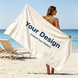 Serviette de plage en coton de luxe sur mesure pour hôtel de luxe - Product Image 1