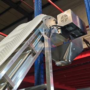 Nastro Trasportatore Inclinato per Alimenti con Nastro in PU, Elevatore in Acciaio Inossidabile di Grado Alimentare, Nastro Trasportatore a Salita - Product Image 6