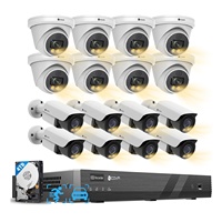 4COVR 16-Kanal 4K NVR Kamerasystem 4TB 16X 5MP PoE KI-Menschenerkennung Farbnachtsicht CCTV Großhandel Sicherheitskamerasystem