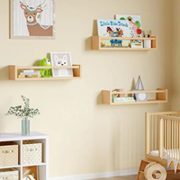 Étagères murales flottantes peintes longue durée de 16,5 pouces pour la décoration de la chambre de bébé