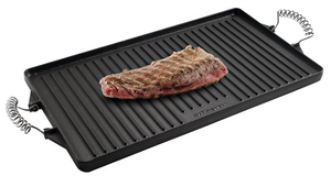 <span class=keywords><strong>Lodge</strong></span> Pre-experimentado de <span class=keywords><strong>hierro</strong></span> fundido parrilla Pan con ayudar a manejar - Product Image 2
