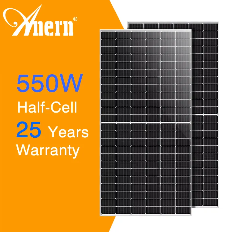 Plus haute efficacité de conversion Monocristallin panneau solaire 500w