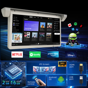 Monitor de Techo Abatible Motorizado de 21.5 Pulgadas DC24V HD IPS para Autobús, con Entrada AV y VGA Opcional, Android, para Autocares - Product Image 2