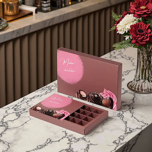 Éponge de stratification mate brillante au <span class=keywords><strong>chocolat</strong></span> de vente chaude pour l'amélioration <span class=keywords><strong>sexuelle</strong></span> gaufrage boîte de papier d'emballage alimentaire personnalisée pour cadeau - Product Image 2