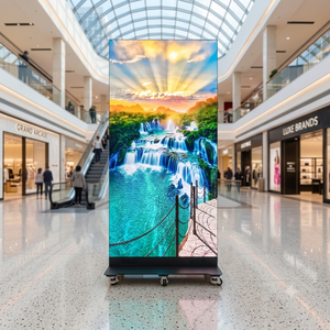 Pantalla LED digital de pie para pósteres con control WiFi inteligente y protección IP65 para vestíbulos de hoteles, centros comerciales y centros de exposiciones - Product Image 1