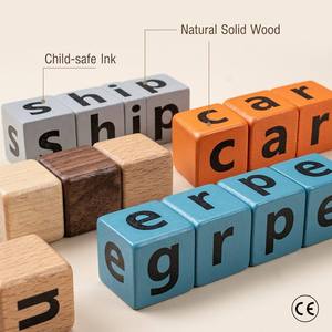 Jeu d'orthographe en bois RIZON CE EN71 Montessori <span class=keywords><strong>pour</strong></span> <span class=keywords><strong>l</strong></span>'apprentissage des lettres par les tout-petits et les enfants, vente en gros, fournisseur d'usine - Product Image 2