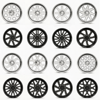 Rines Negros Personalizados para Camioneta SL 28X12 22X12 26X14 6X135 6X139.7, Rines de Aleación Forjada American Force para Ford Chevy Silverado