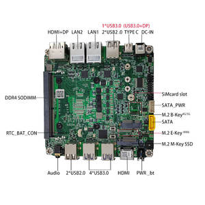 Carte mère Nano ITX EVUC Core I3 <span class=keywords><strong>1220P</strong></span> I5 1240P I7 1265U Alder Lake 12x12cm avec ventilateur et refroidissement par caloduc en cuivre - Product Image 3