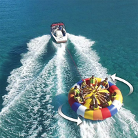Bouée gonflable tractable CE certifiée NOVA NV2615 en PVC robuste pour adultes, idéale pour lac, plage et parcs aquatiques commerciaux