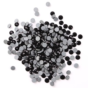 Hierro en el diamante de imitación ss16 Jet de cristal negro Hotfix piedras - Product Image 1