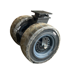 16 Zoll 22 Zoll drehbare Versand behälter Rollen <span class=keywords><strong>9</strong></span> Tonnen aufblasbare Gummi räder Versand behälter Mobile Räder - Product Image 1