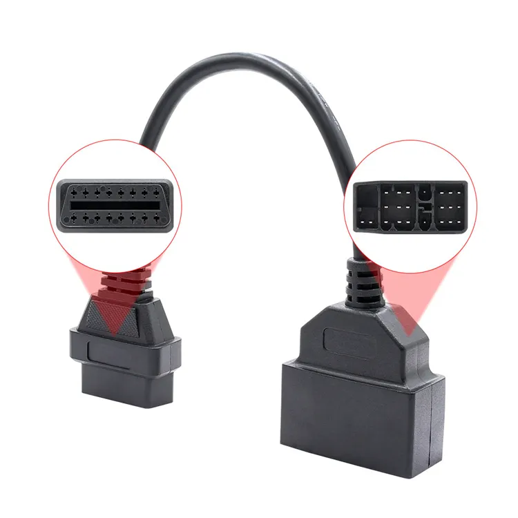 22pin to 16pin OBD2 Diagnostic Converter Cable for Toyota Cars Used for Code Reading Engine Analyze with OBD2 Diagnostic Tools