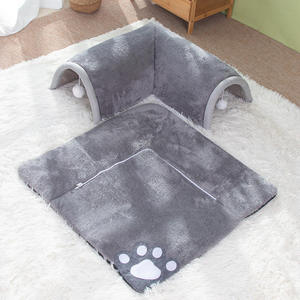 Funny <strong>Pet</strong> Play Tunnels Square Cat Nest with Warm Hole Print Felt <strong>Pet</strong> <strong>Cage</strong> for <strong>Dogs</strong> and Cats Bed <strong>at</strong> <strong>Home</strong> - Product Image 6