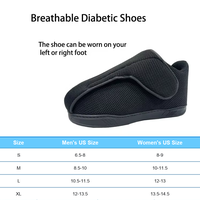 Chaussures Diabétiques à Bout Ouvert et Espace Extra Large, Certifiées CE ISO, Vente Directe Usine, Idéales pour les Pieds Enflés Post-Opératoires et les Soins des Pieds Diabétiques