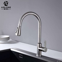 Nouveau Robinet de Cuisine Monocommande en Acier Inoxydable avec Capteur Automatique et Économie d'Énergie, à Commande par Application, avec Cartouche Céramique, Modèle 2024