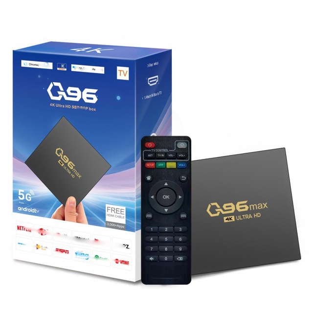 Q96 Max Smart TV Box 4G 802.11n 4K 60Hz HDR10 8GB Android 14 Media Player Allwinner H313 Quad Core for