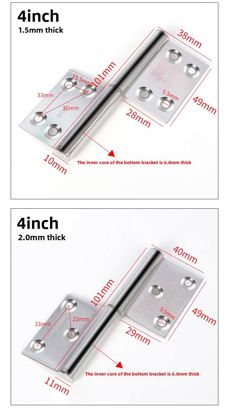 removable 3 inch1.2mm