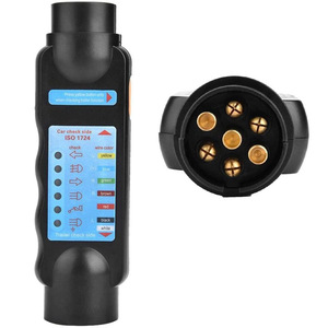 7 Pin Trailer Tester <b>12V</b> RV Wiring Signal Detector Plug <b>Socket</b> Connector Diagnostic Tool For Trailers Trucks - Product Image 1