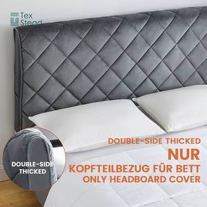 Copritestiera TEXSTEAD a Doppio Lato Imbottito <span class=keywords><strong>per</strong></span> <span class=keywords><strong>Letto</strong></span> - <span class=keywords><strong>Fodera</strong></span> in Microfibra <span class=keywords><strong>per</strong></span> Testiera - Lavabile in Lavatrice, Facile da Pulire - Product Image 6