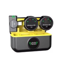 Microphone sans fil miniature S5 rechargeable à fixation magnétique avec audio clair pour smartphones