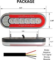 Feux arrière de remorque 12/24V feu stop étanche, feu latéral, clignotant dynamique et feu de recul pour camping-car, camion, tracteur