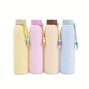 Tragbarer Unisex-Studentenbecher mit Doppelperlen-Isolierung, Verbrühungsschutz und Fallschutz, Doppelwandige Glasisolierung für Unterwegs-Trinken - Product Image 4