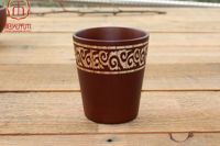 Tasse mongole à motifs de nuages de style ethnique Tasse à thé au beurre de style tibétain Tasse à demi-motifs de bon augure Huit