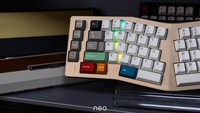 Clavier ergonomique en aluminium Neo Ergo Spray-coated Bubblegum Vente en gros