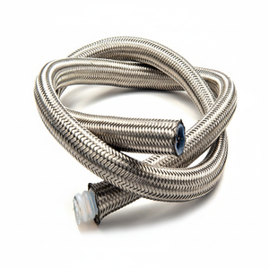 Manguera trenzada de PTFE SAE100 R14 alambre de acero inoxidable de presión de alta temperatura 304 AN8 enrevesado duradero para equipos automotrices - Product Image 1