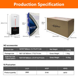 Radiador de Calefacción Central Inteligente con Control Táctil, IPX4 Impermeable, 3500-5500W, 220V, Ahorro de Energía, Protección Contra Sobrecalentamiento, Acero Inoxidable - Product Image 3