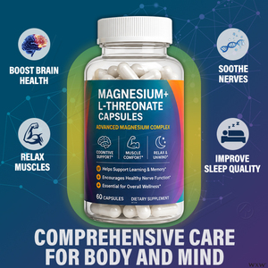 Capsule di Magnesio <span class=keywords><strong>L</strong></span>-Treonato a Rapido Assorbimento con Etichetta Privata, Supporto Attivo al Magnesio per la Funzione Cognitiva degli Studenti, Campione Gratuito - Product Image 5