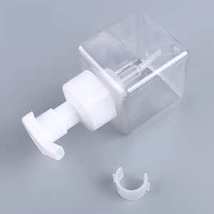 Wholesale <strong>60ml</strong> Clear PET <strong>Plastic</strong> Square Foam Soap Pump <strong>Bottle</strong> - Product Image 2