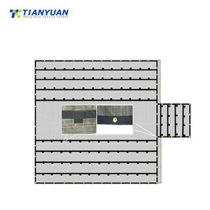 Lona de PVC Reforzada de 27' x 16' con Malla Anti-UV y Borde de 4' <span class=keywords><strong>para</strong></span> Remolques de Plataforma Plana - Product Image 3